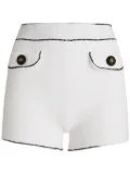 Moschino contrasting-trim shorts - White