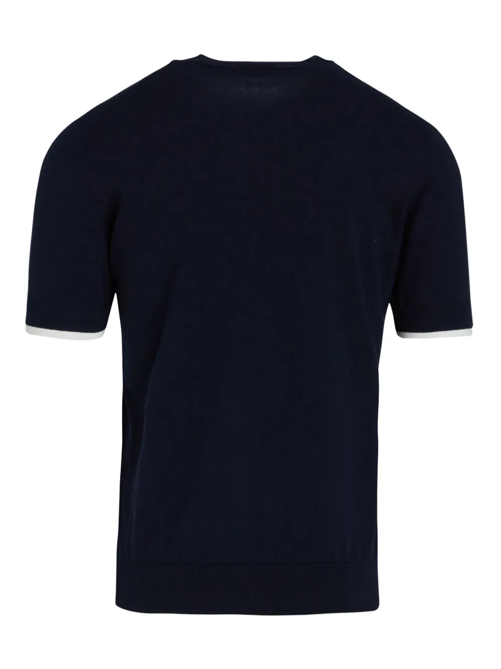 Paolo Pecora contrast-trim T-shirt - Blauw