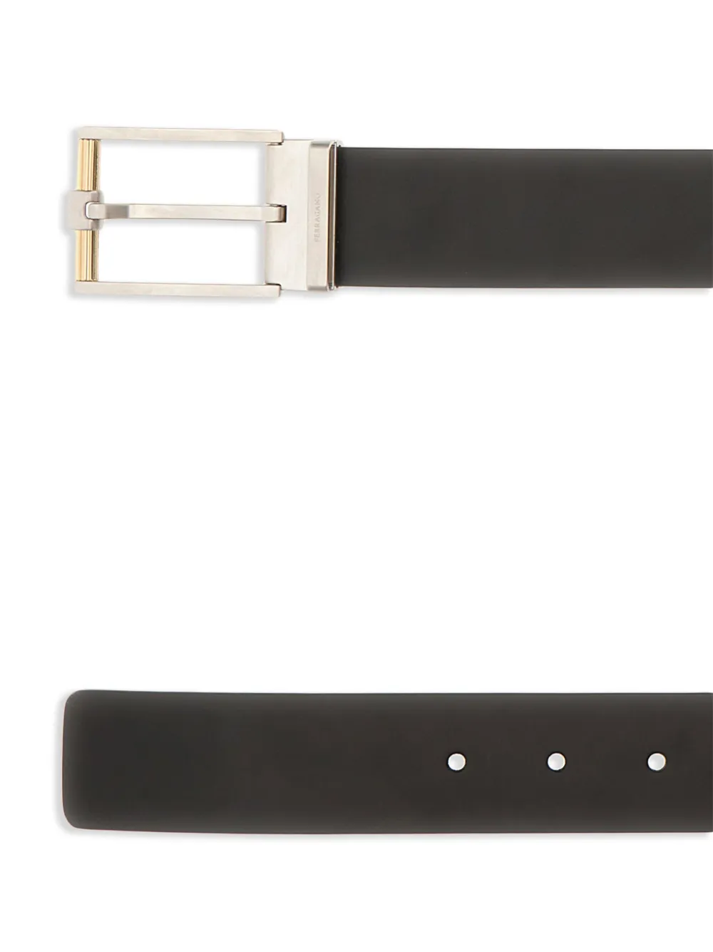 Ferragamo Omkeerbare riem Zwart