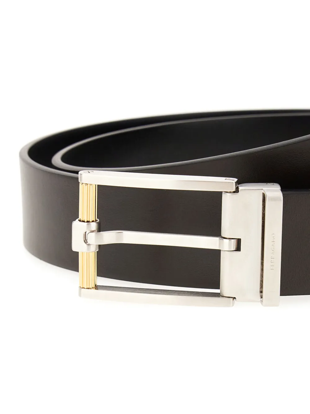 Ferragamo Omkeerbare riem Zwart
