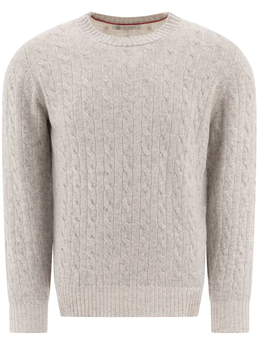 Brunello Cucinelli pull en maille torsadée | tons neutres | Image 1