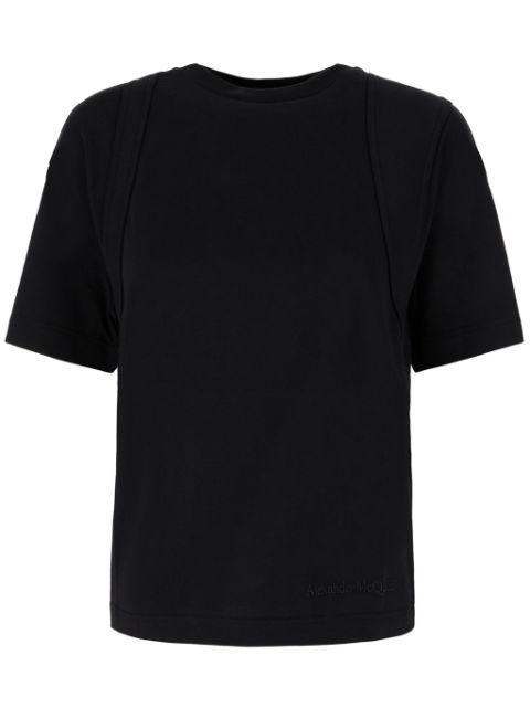 Alexander McQueen embroidered-logo t-shirt Women