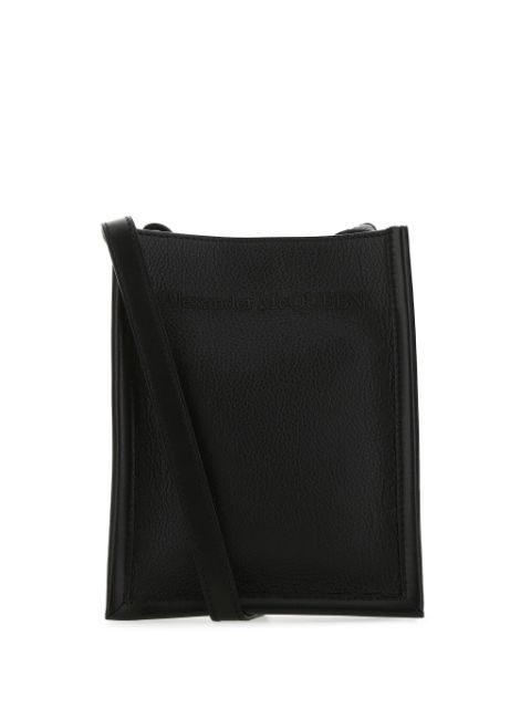 Alexander McQueen structured leather crossbody bag Men