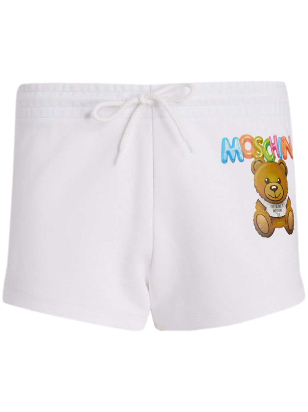 Moschino Bear-print shorts - White