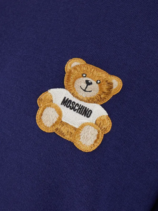 2024超人気 Moschino テディベア プルオーバー | ブルー | FARFETCH JP ニット/セーター