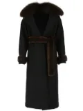 Blancha belted coat - Black