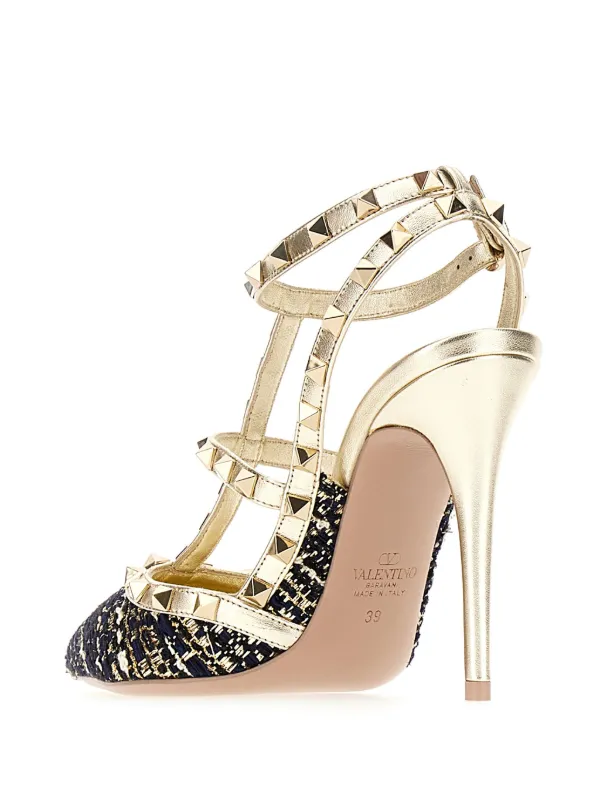 VALENTINO ロックスタッズパンプス ゴールド Valentino Garavani