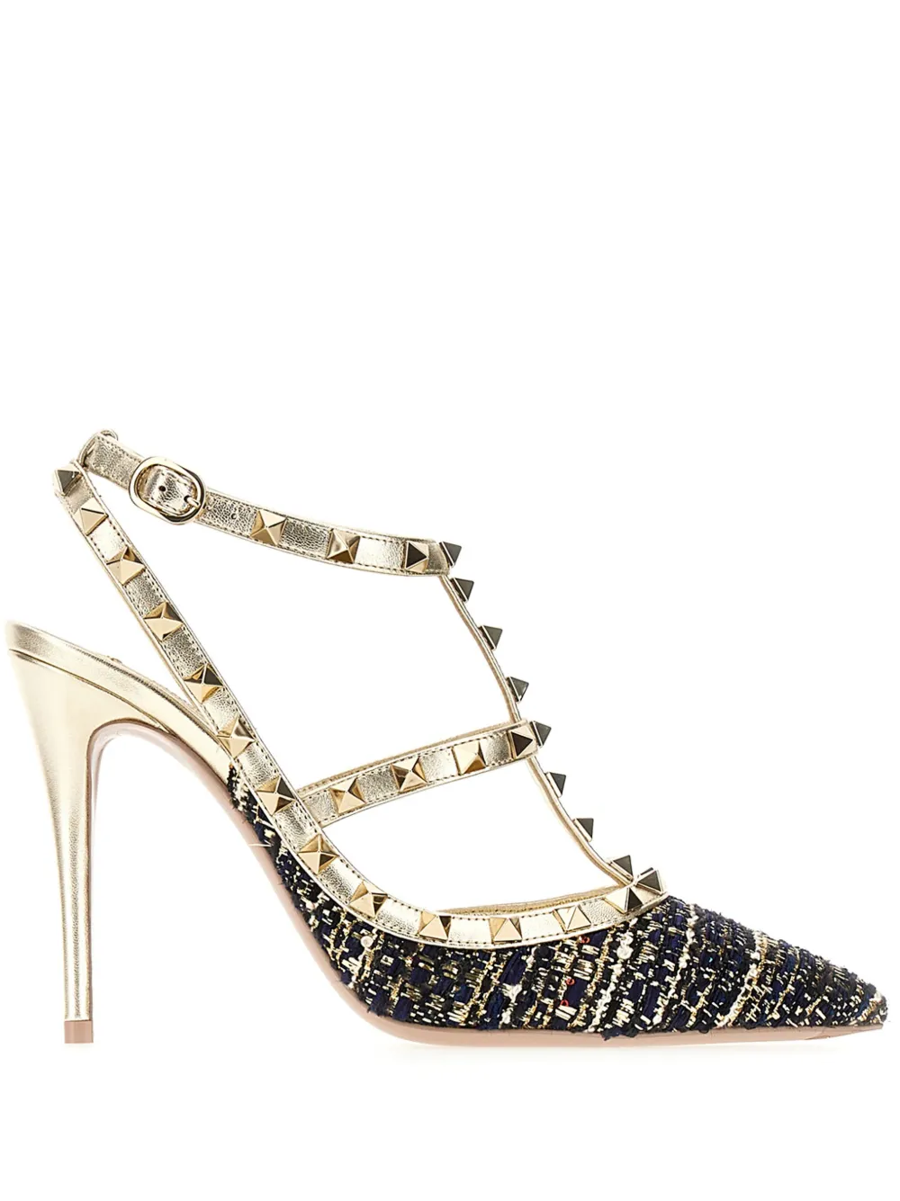 Valentino Garavani 105 mm Rockstud pumps Goud