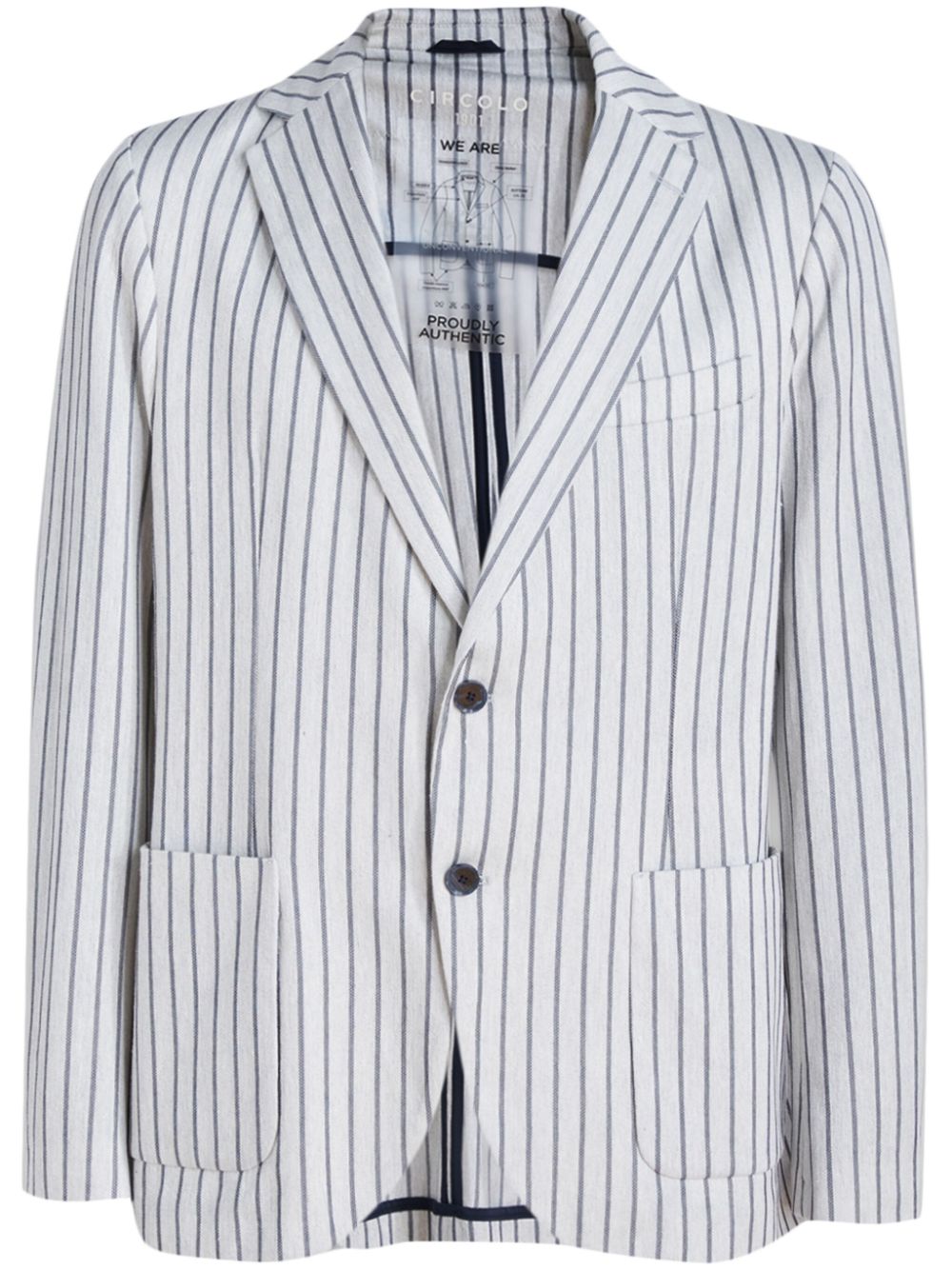 striped blazer