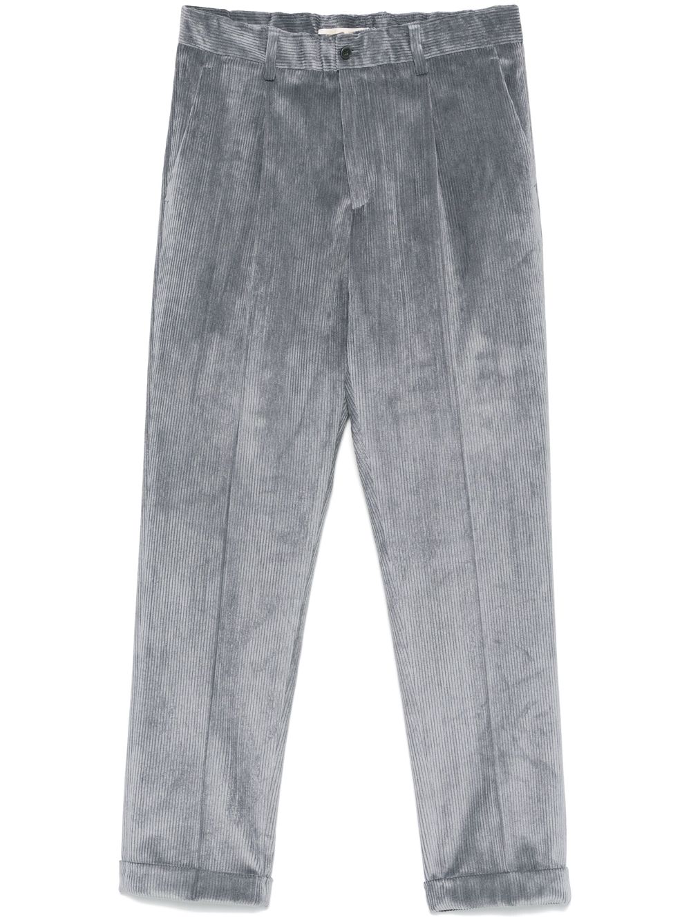 Briglia 1949 corduroy tapered trousers - Grey