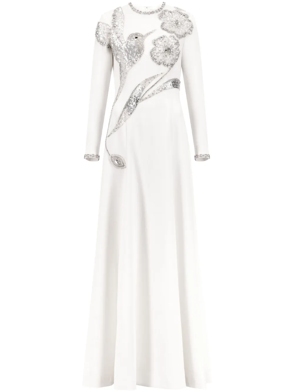 crystal-embellished gown