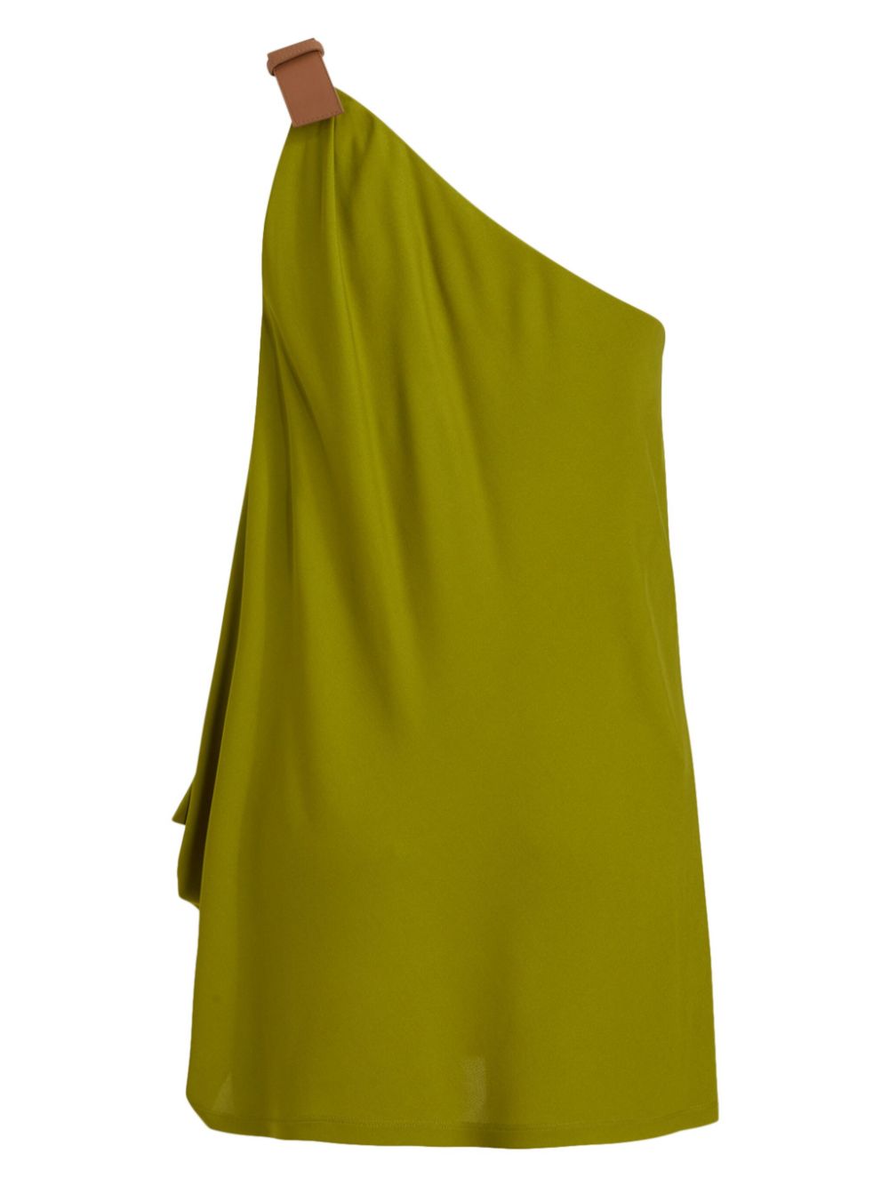 Alberta Ferretti one-shoulder dress - Groen