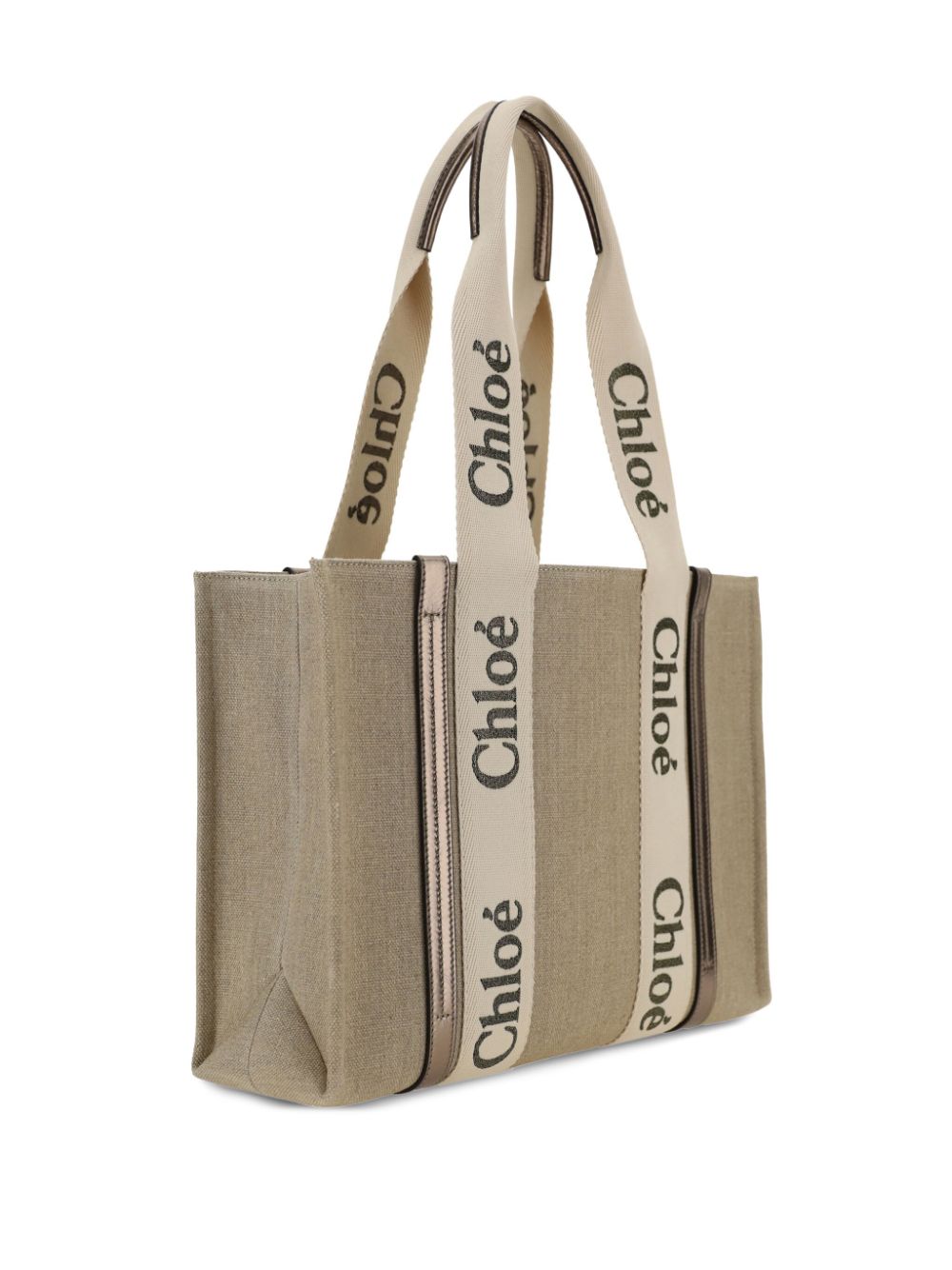 Chloé Woody tote bag - Beige