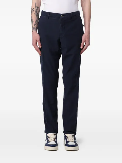 Incotex label-patch trousers