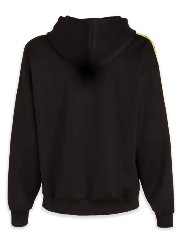 Moschino ロゴ ペイント ドローストリング パーカー ブラック Moschino ロゴ パーカー | ブラック | FARFETCH JP