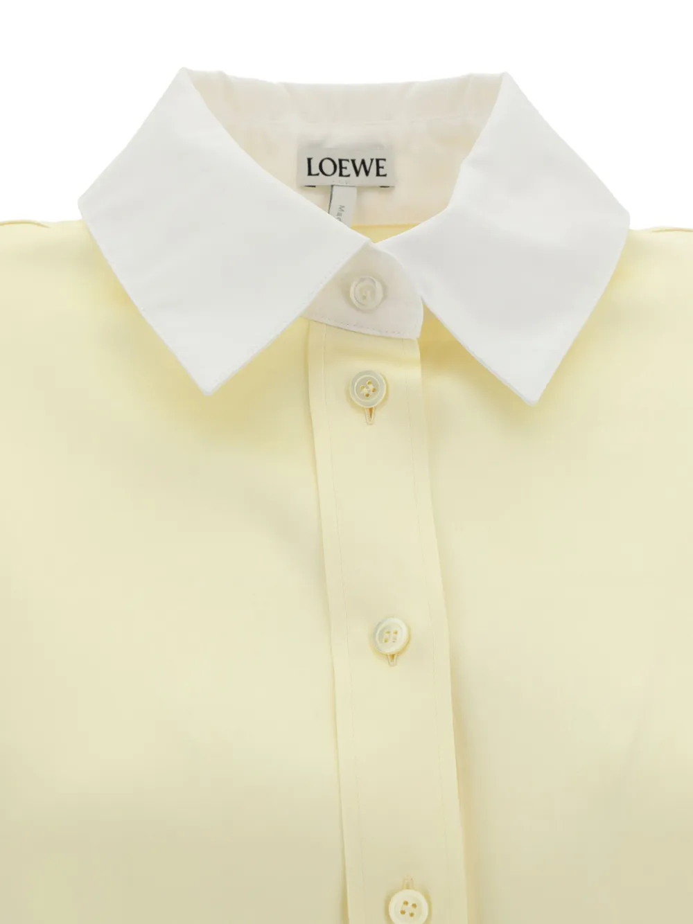 Loewe Contrasting-collar Shirt In Yellow