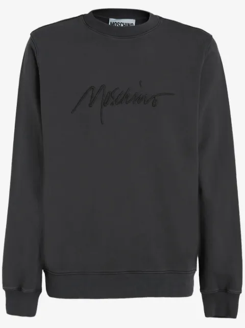 Moschino logo-embroidered sweatshirt 