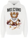 Moschino Teddy bear hoodie - White