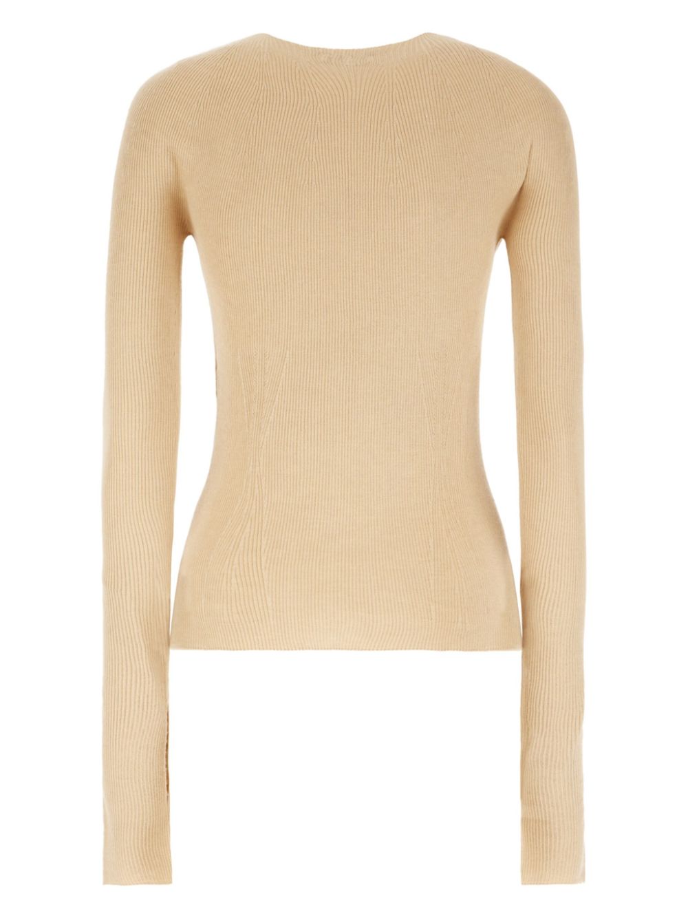 Lanvin fine-ribbed top - Beige