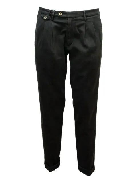 michael coal pleated-cuffed trousers
