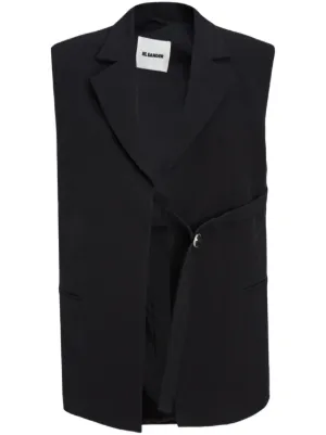 ジルサンダー オーバーサイズテーラードベスト ホワイト Jil Sander テーラードベスト | ホワイト | FARFETCH JP
