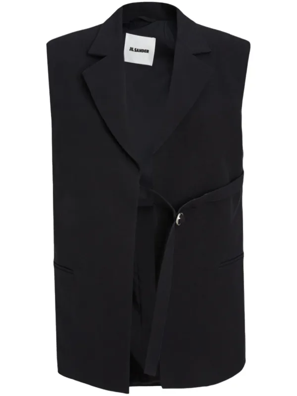 Jil Sander ベルテッド トップ | ブラック | FARFETCH JP
