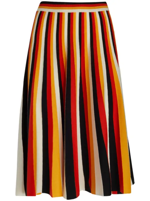 Chloé striped midi skirt