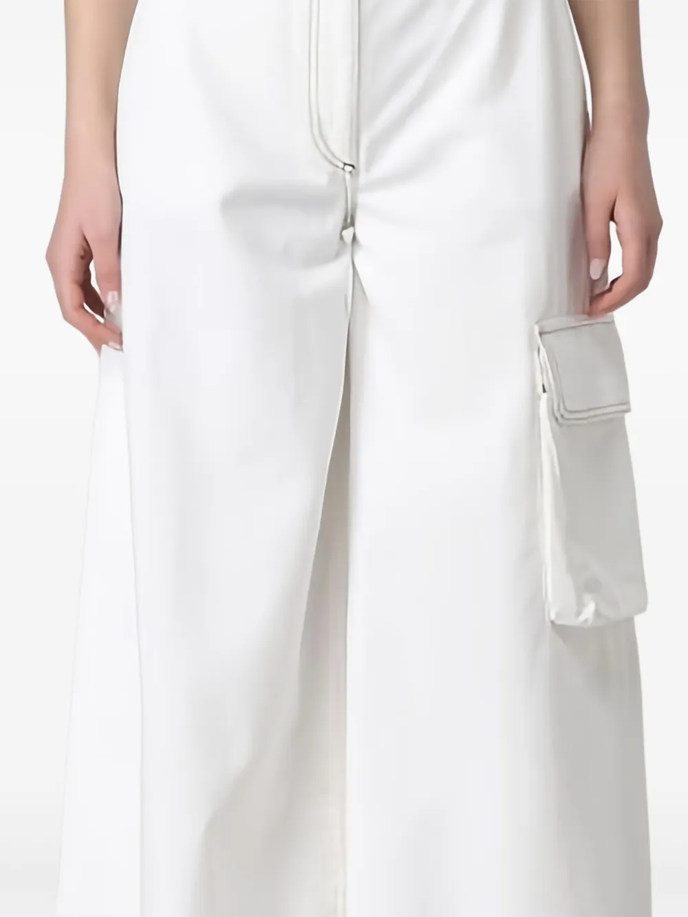 Ballantyne Cargo jeans met wijde pijpen Wit
