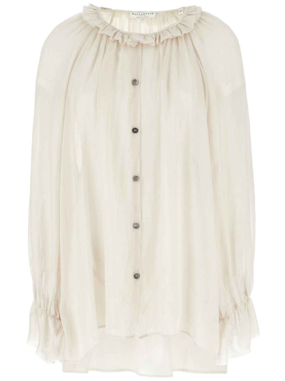 ruffled blouse