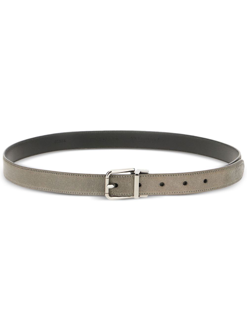 Dolce & Gabbana Leren riem Grijs