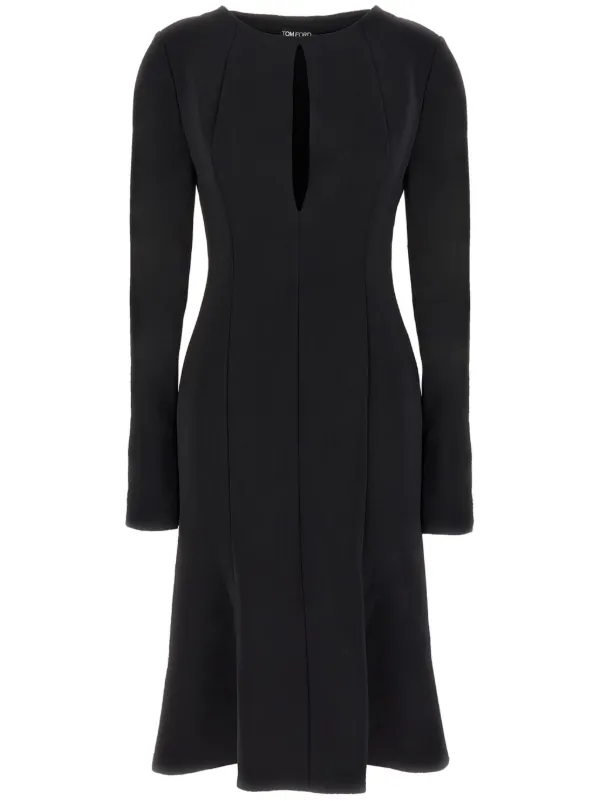 white christmas dresses Tom Ford // Knit Cut Out Dress – VSP Consignment main image 1