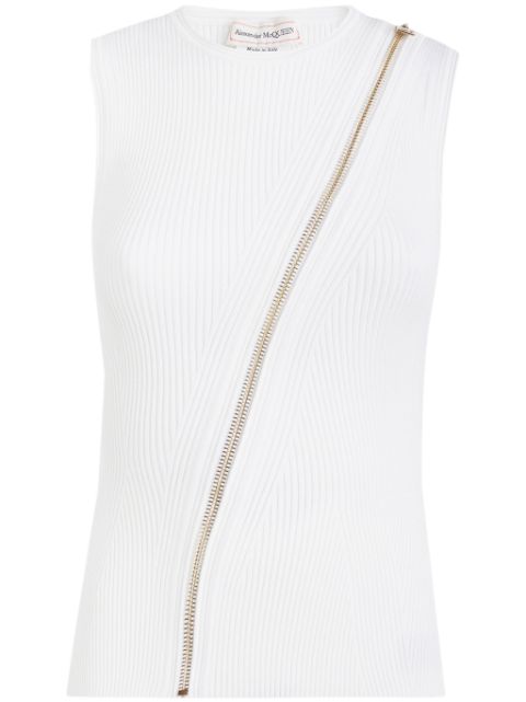 Alexander McQueen zip-detailing vest Women