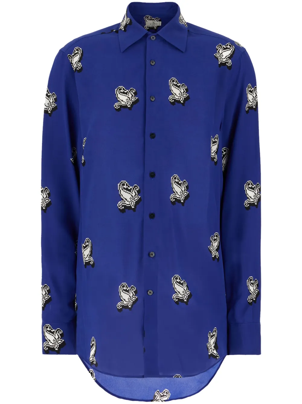 Hermes printed silk shirt Women