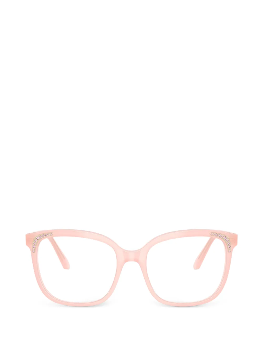 Swarovski Eyewear rhinestone-embellished square-frame glasses - Rosa