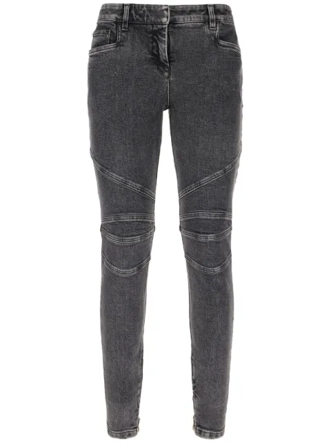 Balmain skinny jeans con tiro bajo