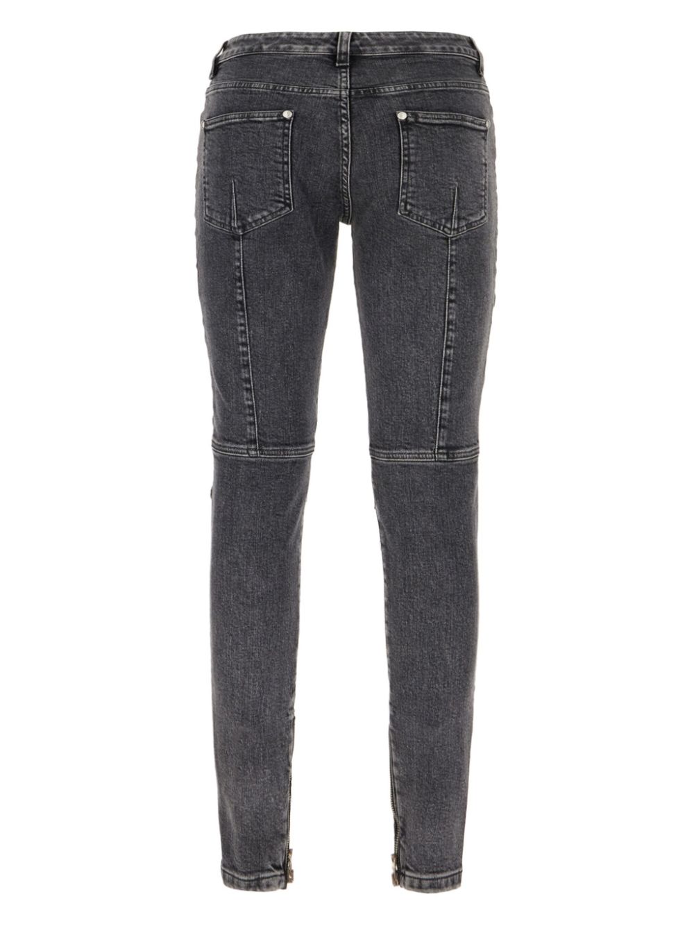 Balmain Low-rise skinny jeans - Zwart