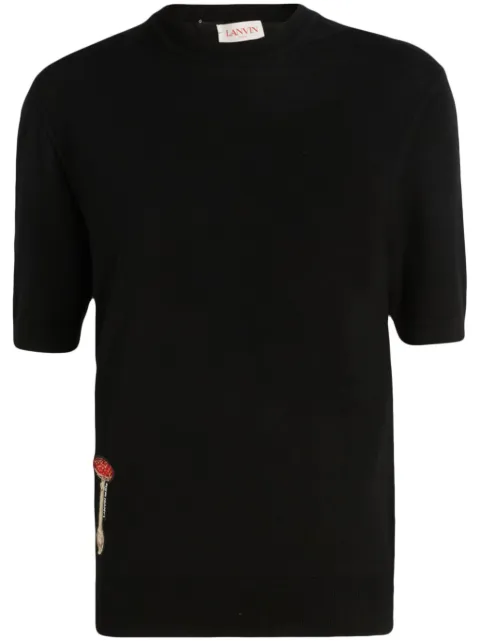 Lanvin playera con estampado gráfico