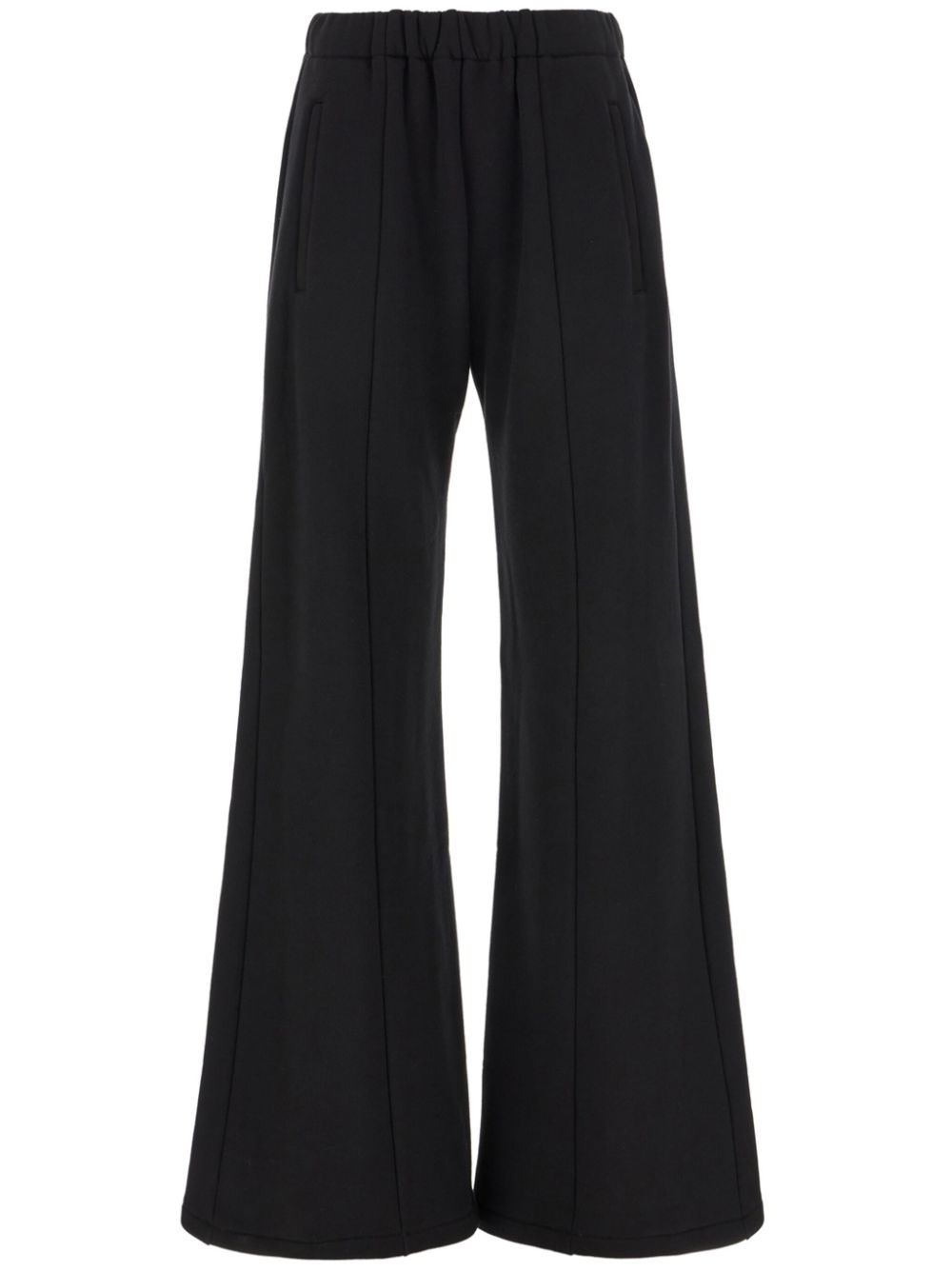 cotton flared trousers