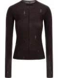 AMIRI ripped-detailing top - Brown