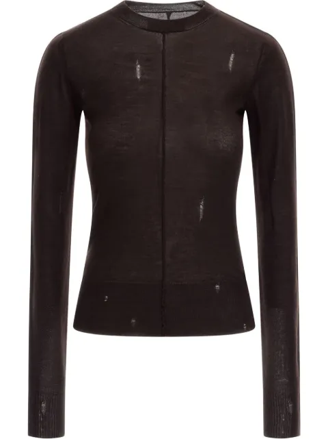 AMIRI ripped-detailing top 