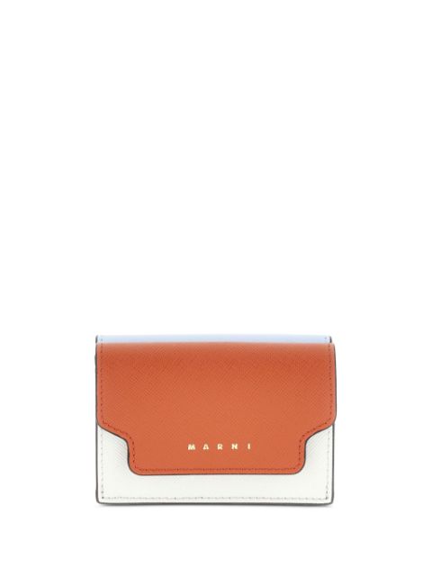 Marni tri-fold Saffiano-leather wallet Women