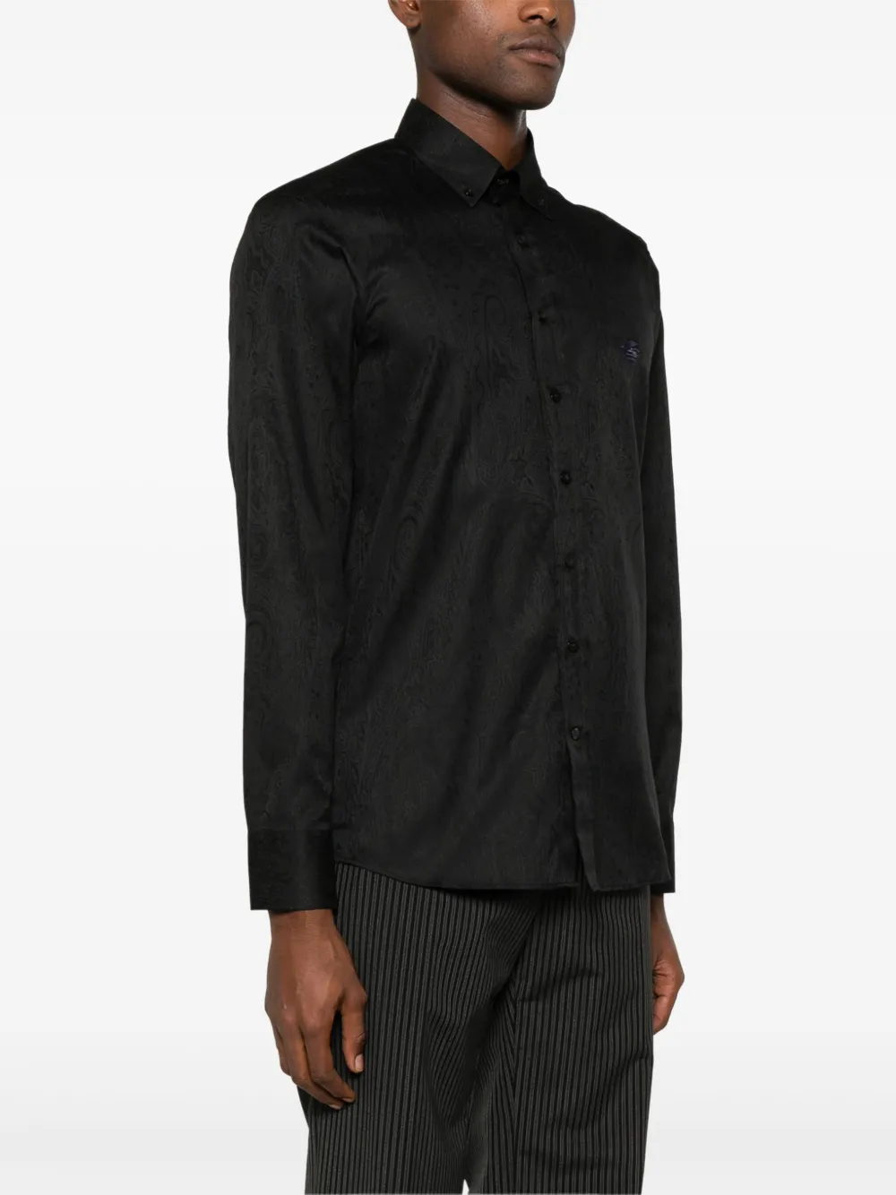 ETRO Overhemd met jacquard Zwart