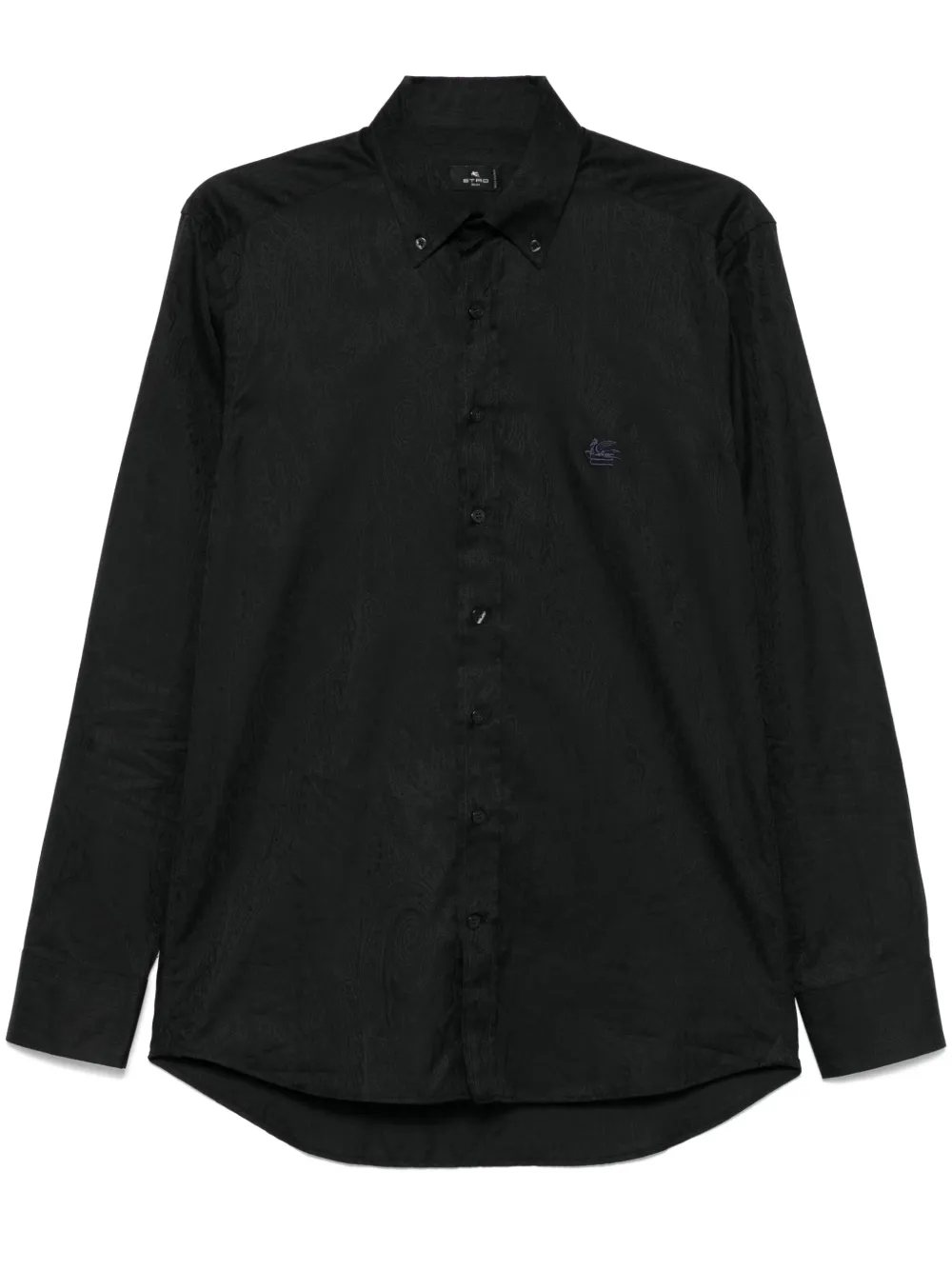 ETRO Camicia con effetto jacquard - Nero
