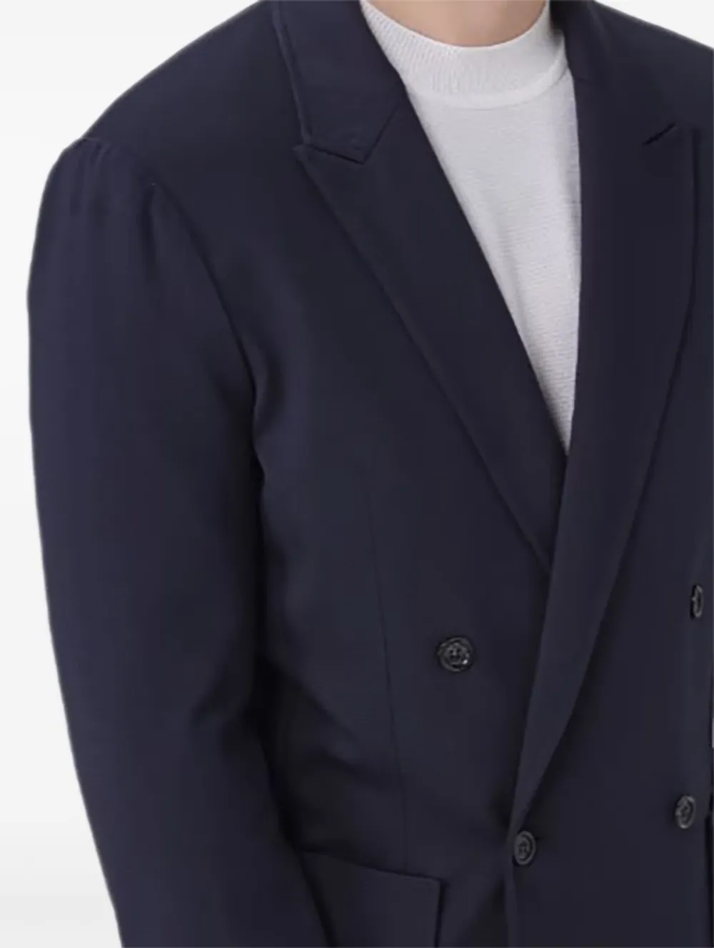 Paolo Pecora Blazer met dubbele rij knopen Blauw