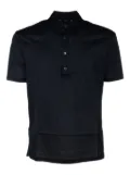 Hosio button-fastening polo shirt - Black
