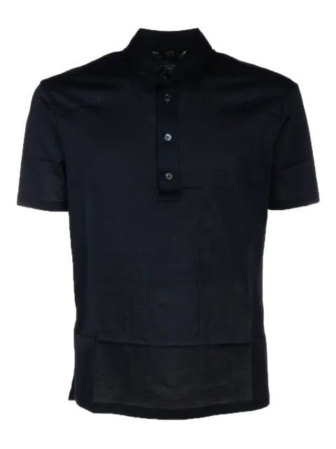 Hosio button-fastening polo shirt