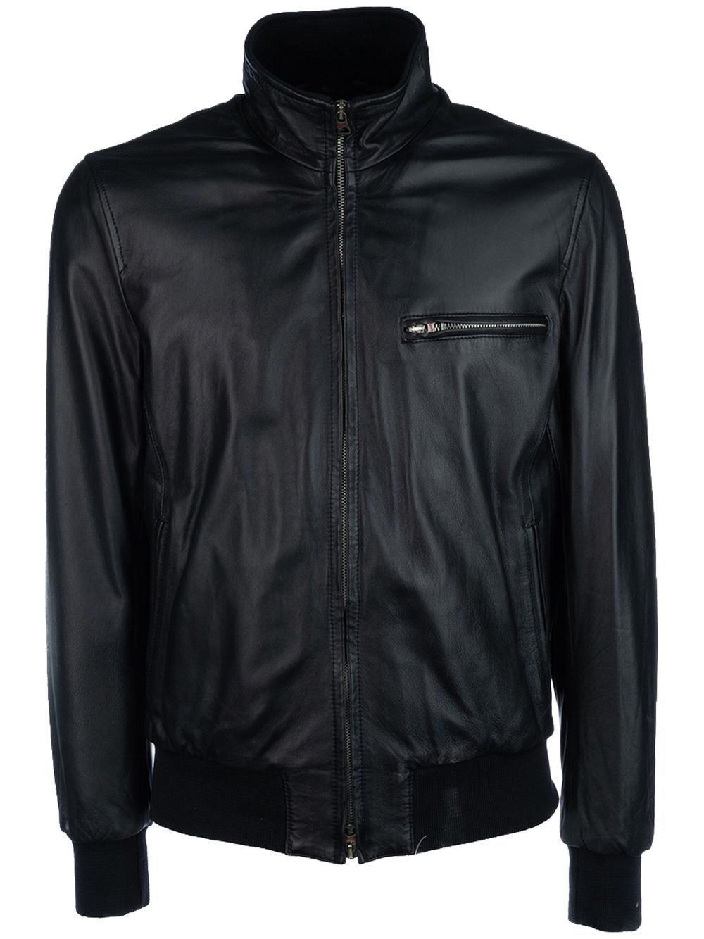 Stewart leather jacket - Black