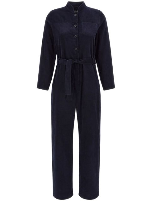 A.P.C. belted denim jumpsuit Women