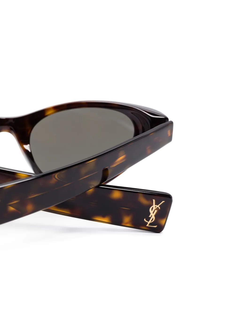 Saint Laurent Eyewear Zonnebril met cat-eye montuur Zwart