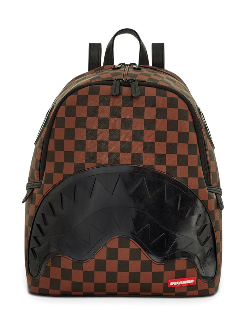 sprayground kid monster-patch backpack - Brown